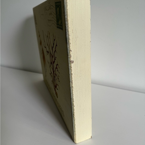 Set Coastal Postcard Style Shabby Chic Beachy Wooden Pictures (2) - Picture 8 of 8